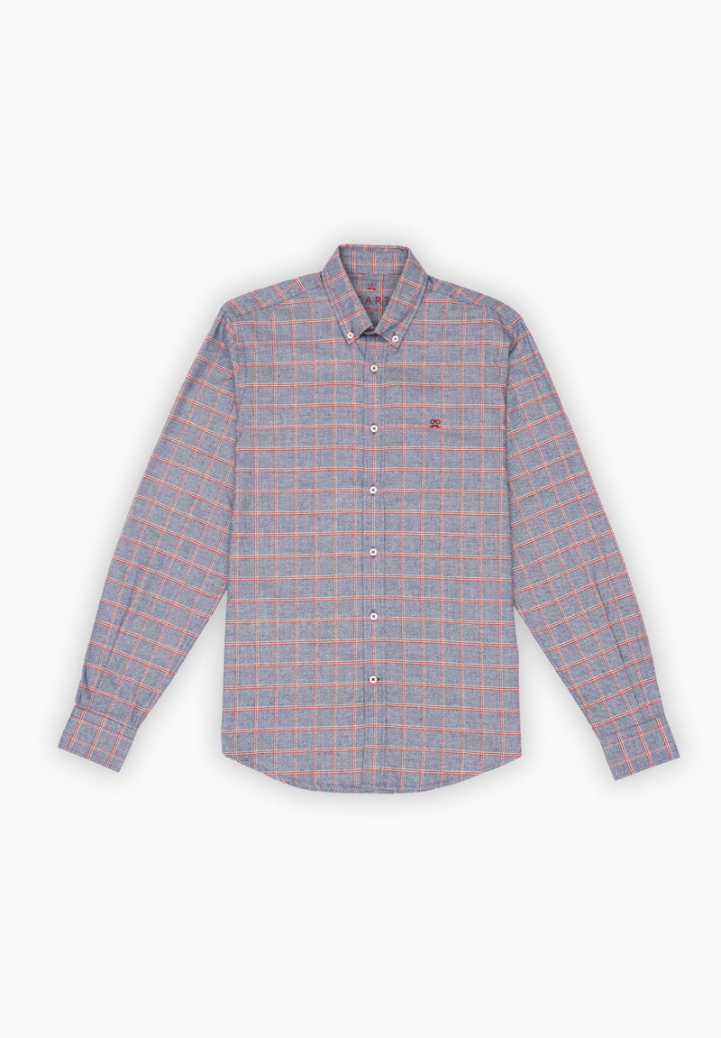 Camisa Cuadros Strike Granate