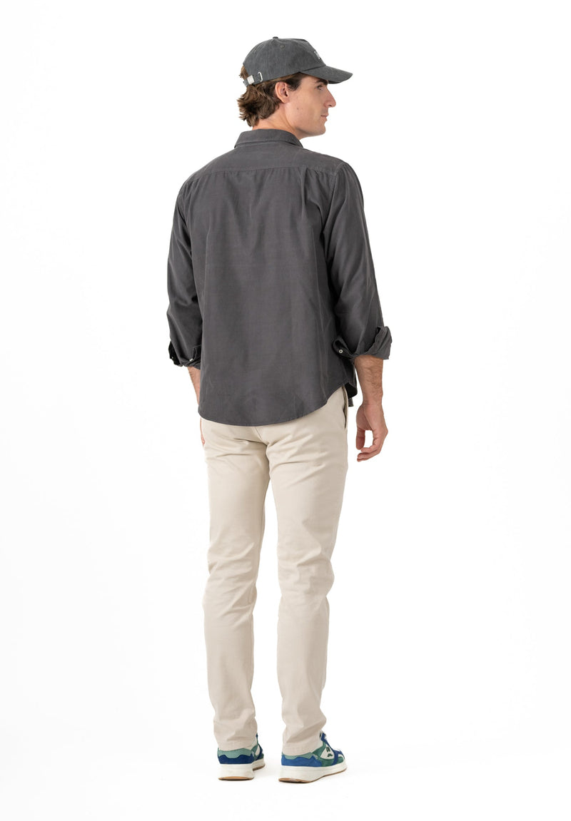 Camisa Pana Garment Gris Oscuro