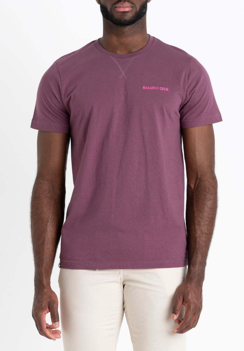 Camiseta Minimal Berenjena