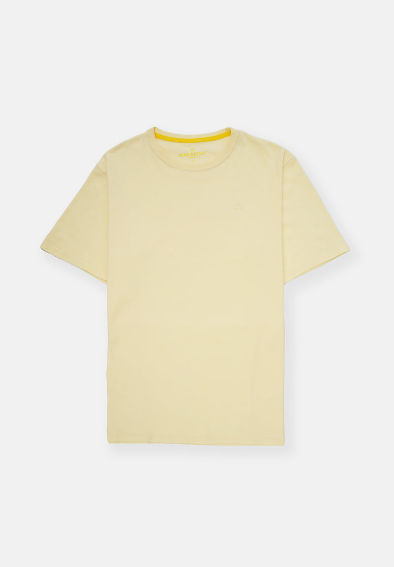 Camiseta Bordado Amarillo Soft