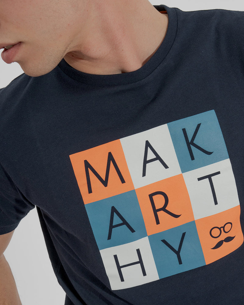 Camiseta Embroidery Marino