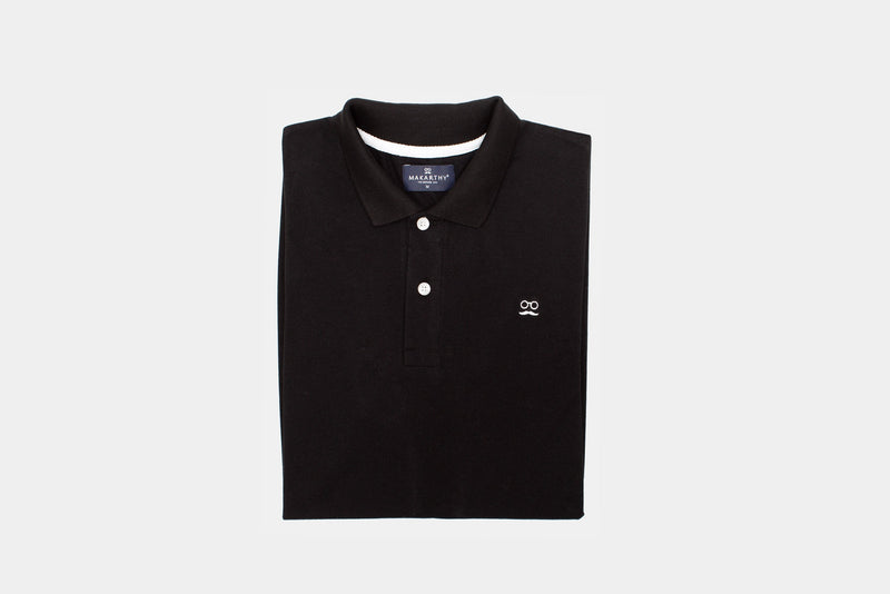 Polo Restless Negro Blanco