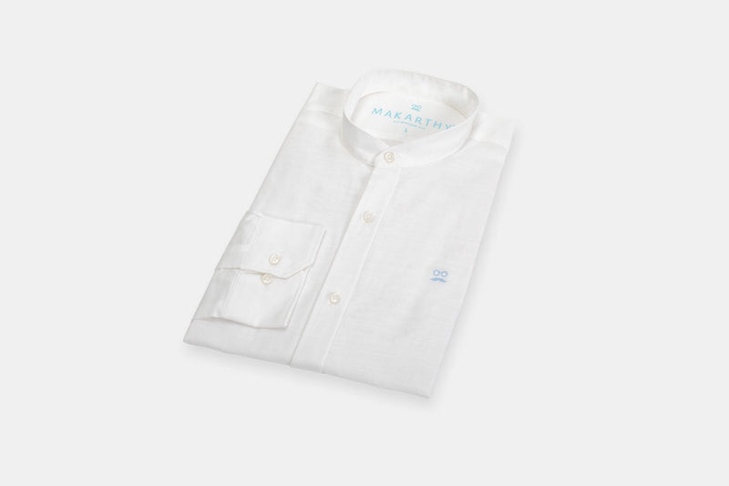 Camisa Semi Lino Blanco